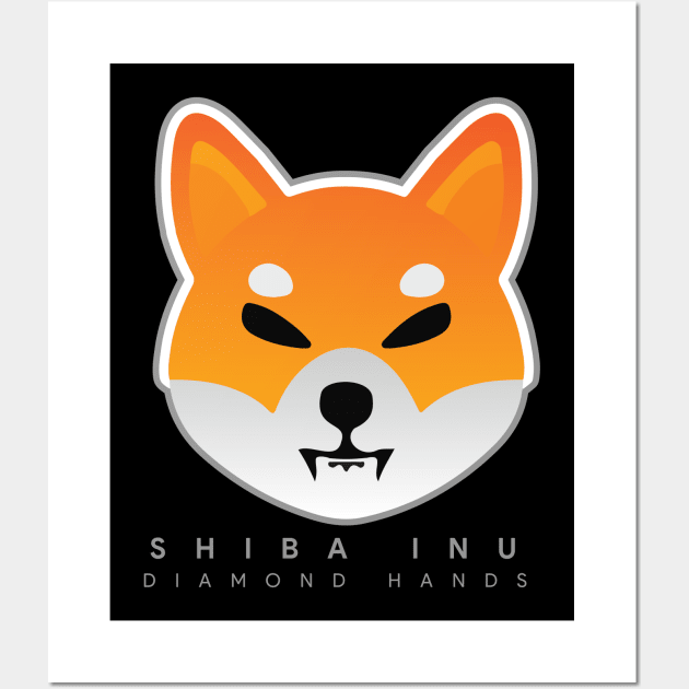 Shiba Inu - Crypto Token Coin - $SHIB - Diamond Hands Wall Art by EverGreene